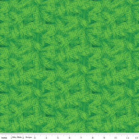 Fat Quarter End of Bolt - CLEARANCE Copacetic Fusion C14686 Apple by Riley Blake - Tone-on-Tone Sketched Lines - Quilting Cotton Fabric