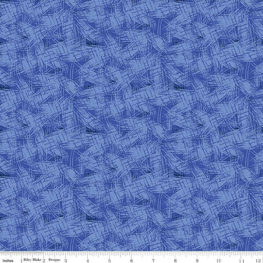 SALE Copacetic Fusion C14686 Blueberry - Riley Blake Designs - Tone-on-Tone Sketched Lines - Quilting Cotton Fabric