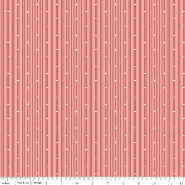 Albion Stripes C14598 Rose - Riley Blake Designs - Stripe Striped - Quilting Cotton Fabric