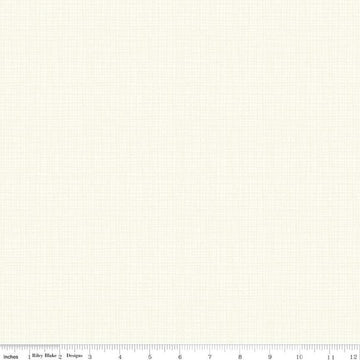 SALE Texture C610 Ivory - Riley Blake Designs - Sketched Tone-on-Tone Irregular Grid - Quilting Cotton Fabric