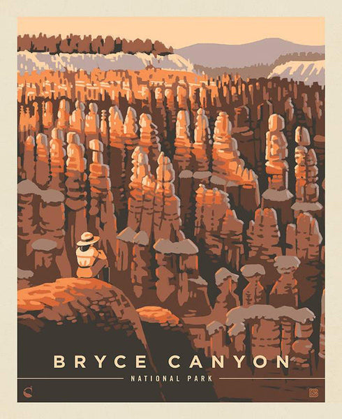 SALE National Parks Bryce Canyon Poster Panel PD15091 by Riley Blake - DIGITALLY Printed Utah - Quilting Cotton Fabric