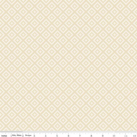 SALE National Parks Diamonds C15099 Cream - Riley Blake Designs - Geometric - Quilting Cotton Fabric