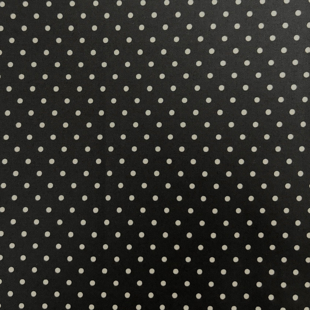 SALE Dots and Stripes and More Mini Dot 28891 J Black - QT Fabrics - Polka Dots Dotted - Quilting Cotton Fabric