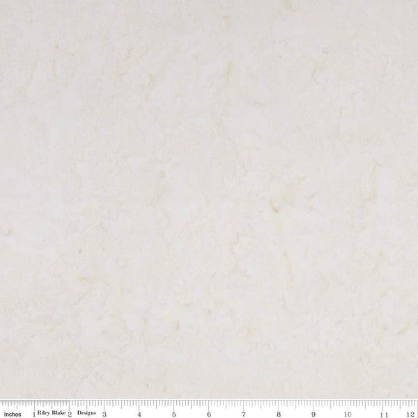 2 Yard 8" End of Bolt - SALE Batiks Expressions WIDE BACK BTWB184 Cream - Riley Blake - 107/108" Wide  - Quilting Cotton Fabric