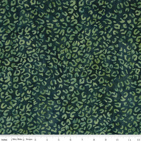 SALE Batiks Expressions Elementals BTHH577 Sea Green - Riley Blake Designs - Hand-Dyed Tjap Print - Quilting Cotton Fabric