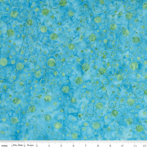 SALE Batiks Expressions Elementals BTHH568 Mediterranean 1 - Riley Blake Designs - Hand-Dyed Tjap Print - Quilting Cotton Fabric