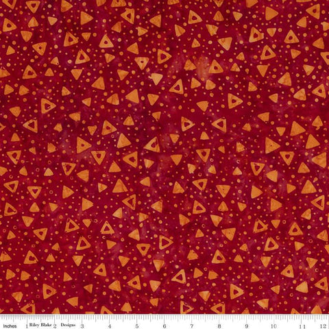 SALE Batiks Expressions Elementals BTHH563 Tequila Sunrise - Riley Blake Designs - Hand-Dyed Tjap Print - Quilting Cotton Fabric