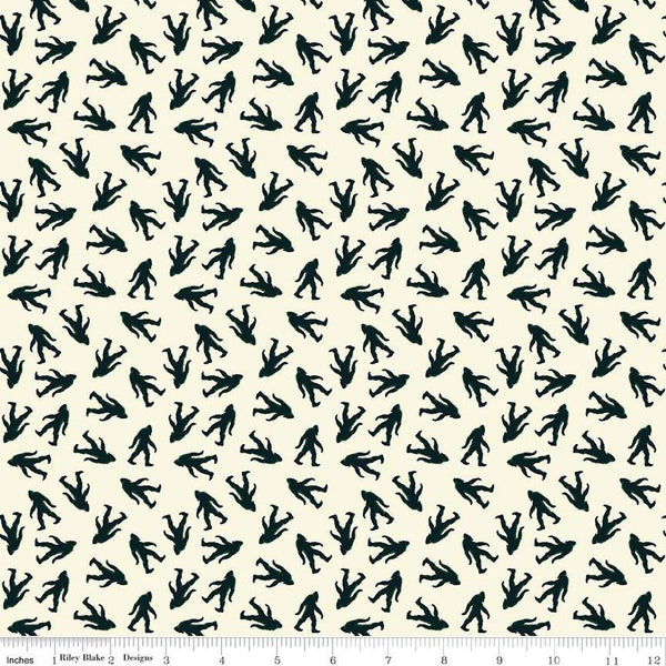 Legends of the National Parks Bigfoot Toss C15061 Cream - Riley Blake Designs - Quilting Cotton Fabric