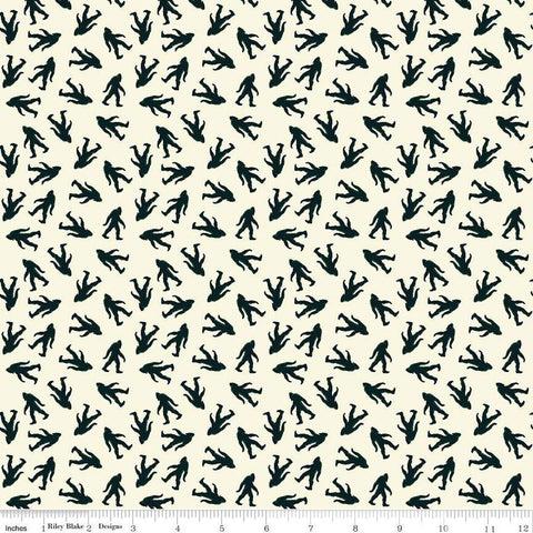 Legends of the National Parks Bigfoot Toss C15061 Cream - Riley Blake Designs - Quilting Cotton Fabric