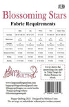 SALE Blossoming Stars Quilt PATTERN P125 - Melissa Corry - Riley Blake Designs - INSTRUCTIONS Only - Piecing Fat Quarter Friendly 5 Sizes