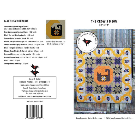 DEAL The Crow's Meow Quillt P197 - Laugh Yourself into Stitches - Riley Blake Design - INSTRUCTIONS Only - Piecing - 2 sizes