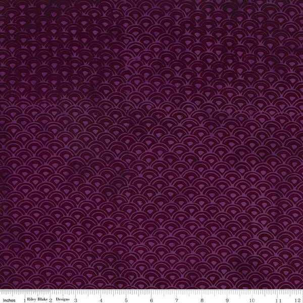 SALE Batiks Expressions Elementals BTHH544 Blueberry - Riley Blake Designs - Hand-Dyed Tjap Print - Quilting Cotton Fabric