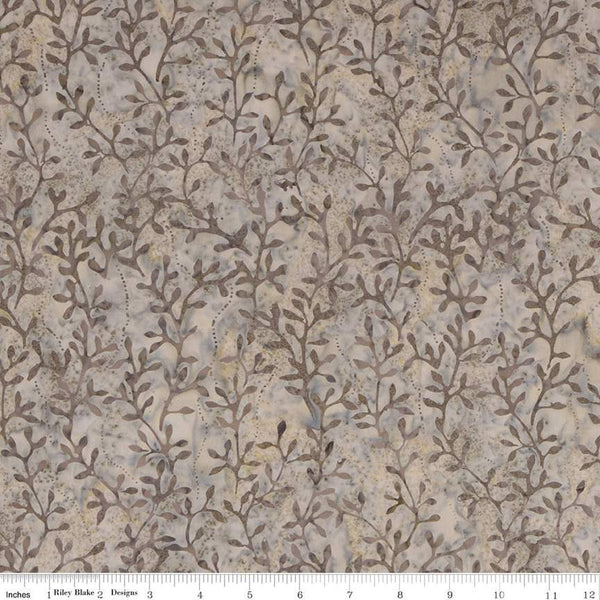 SALE Batiks Expressions Elementals BTHH538 Latte - Riley Blake Designs - Hand-Dyed Tjap Print - Quilting Cotton Fabric