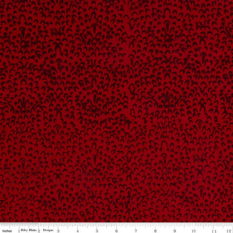 SALE Batiks Expressions Elementals BTHH537 Cherry - Riley Blake Designs - Hand-Dyed Tjap Print - Quilting Cotton Fabric