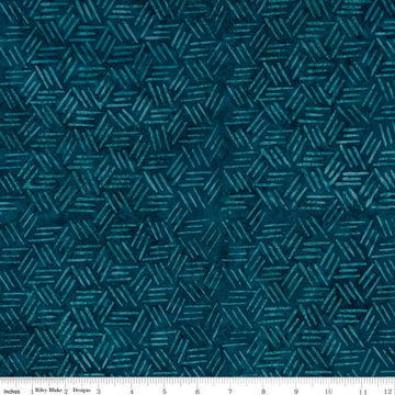 SALE 30" End of Bolt - Batiks Expressions Elementals BTHH532 Mediterranean - Riley Blake - Hand-Dyed Tjap Print - Quilting Cotton Fabric