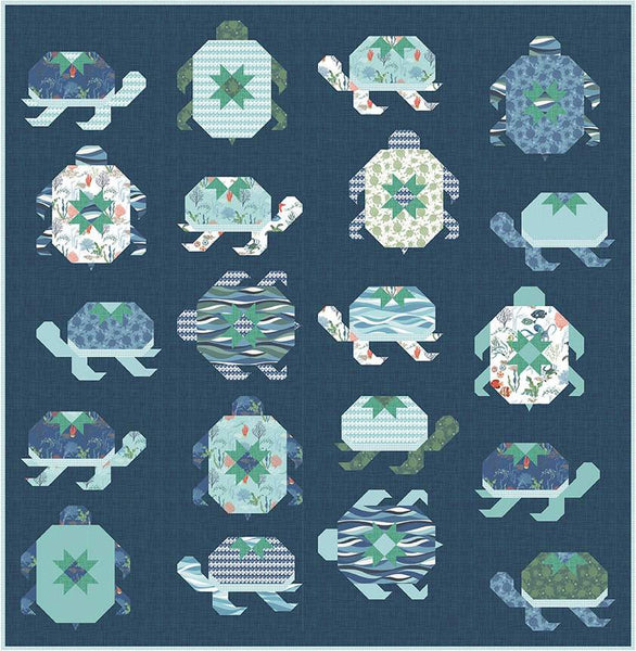 Turtle Migration Quilt PATTERN P173 by Bluebird Patterns - Riley Blake Designs - INSTRUCTIONS Only - Piecing