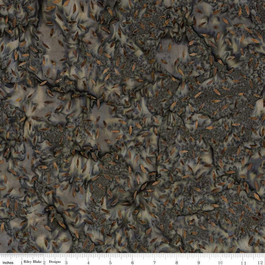 CLEARANCE Batiks Expressions Elementals BTHH525 Saddle - Riley Blake Designs - Hand-Dyed Tjap Print - Quilting Cotton Fabric