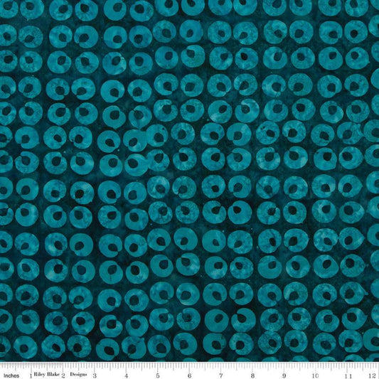 SALE Batiks Expressions Bayou Blues BTHH Titanic - Riley Blake Designs - Hand-Dyed Tjaps Print - Quilting Cotton