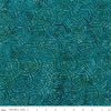 SALE Batiks Expressions Bayou Blues BTHH Oceanus - Riley Blake Designs - Hand-Dyed Tjaps Print - Quilting Cotton