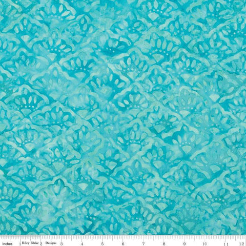 Batiks Expressions Bayou Blues BTHH Sirens - Riley Blake Designs - Hand-Dyed Tjaps Print - Quilting Cotton