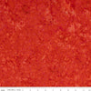 24" End of Bolt - CLEARANCE Batiks Expressions Elementals BTHH503 Paprika - Riley Blake - Hand-Dyed Tjap Print - Quilting Cotton Fabric