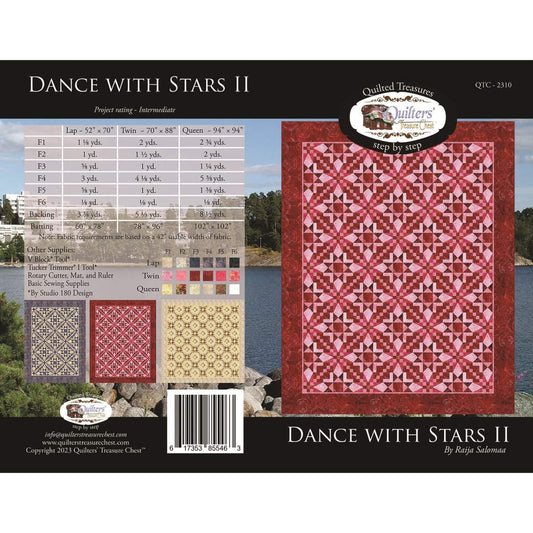 SUPER DEAL! Dance with Stars 2 Quilt Pattern - Quilter's Treasure Chest - Riley Blake Designs - INSTRUCTIONS Only - Piecing Intermediate