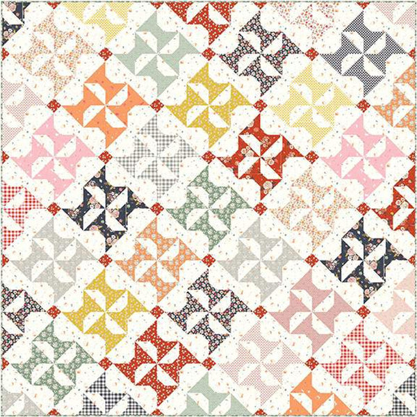 SALE BloomBerry Quilt PATTERN P100 by Minki Kim - Riley Blake Designs - INSTRUCTIONS Only - Piecing Fat Quarter Friendly