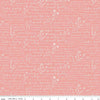 Albion Text C14595 Pink - Riley Blake Designs - Places in Wasatch Mountains Utah Flowers - Quilting Cotton Fabric