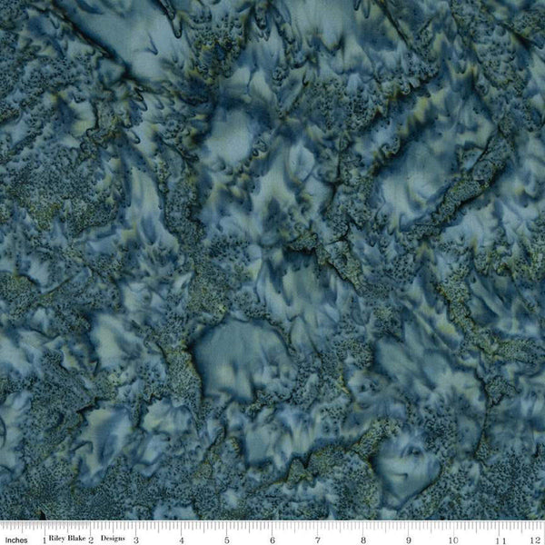 SALE Batiks Expressions Hand-Dyes BTHH236 Blue Multi - Riley Blake Designs - Hand-Dyed Print - Quilting Cotton Fabric