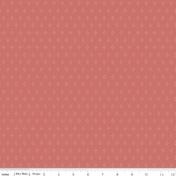 Albion Dots C14597 Rose by Riley Blake Designs - Clusters of Dots - Quilting Cotton Fabric