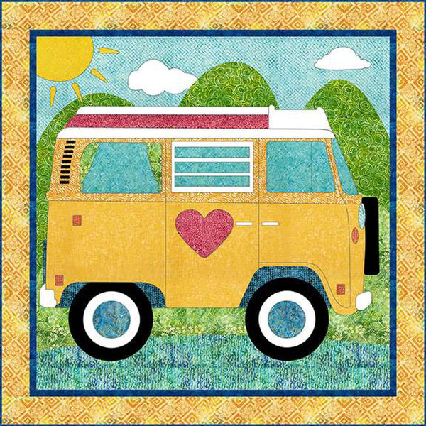 SALE Road Trip Quilt Pattern P185 by The Whimsical Workshop - Riley Blake Designs - Instructions - Fusible Applique - Advanced Beginner