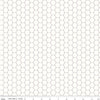 Bee Backgrounds Honeycomb C6387 Gray - Riley Blake Designs - Geometric Hexagons - Quilting Cotton Fabric