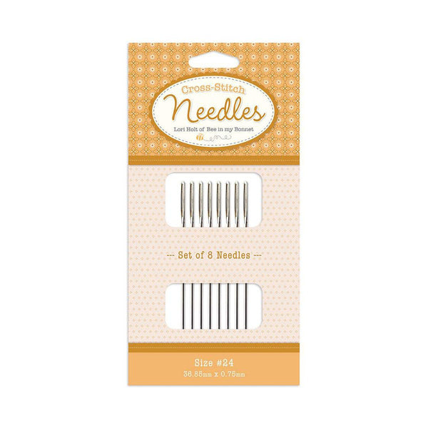 SALE Lori Holt Cross Stitch Needles Size 24 ST-34539 - Riley Blake Designs - Set of 8 (36.85mm x 0.75mm)