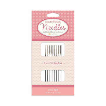 SALE Lori Holt Cross Stitch Needles Size 26 ST-34540 - Riley Blake Designs - Set of 8 (34.13mm x 0.60mm)