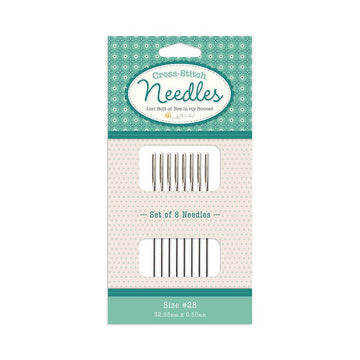 Lori Holt Cross Stitch Needles Size 28 ST-34541 - Riley Blake Designs - Set of 8 (32.65mm x 0.50mm)