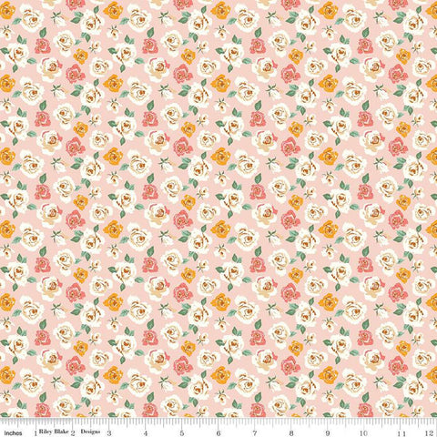 BloomBerry Tiny Roses C14601 Blush by Riley Blake Designs - Floral Flowers - Quilting Cotton Fabric