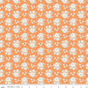 24" End of Bolt Piece - CLEARANCE BloomBerry Petite Flowers C14602 Tangerine - Riley Blake Designs - Floral - Quilting Cotton Fabric