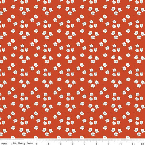 BloomBerry Flower Bed C14604 Autumn by Riley Blake Designs - Floral White Flowers - Quilting Cotton Fabric