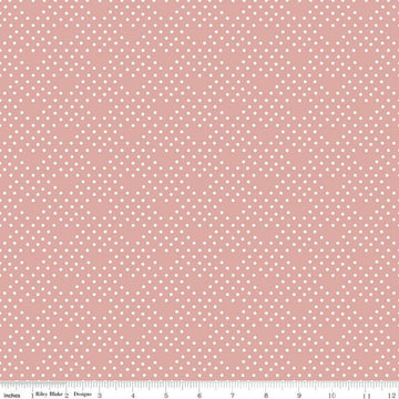 BloomBerry Dots C14606 Dusty Rose - Riley Blake Designs - Dot Dotted Lattice Pattern - Quilting Cotton Fabric