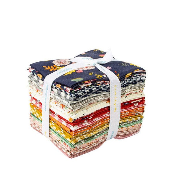 BloomBerry Fat Quarter Bundle 24 pieces - Riley Blake Designs - Pre cut Precut - Floral - Quilting Cotton Fabric