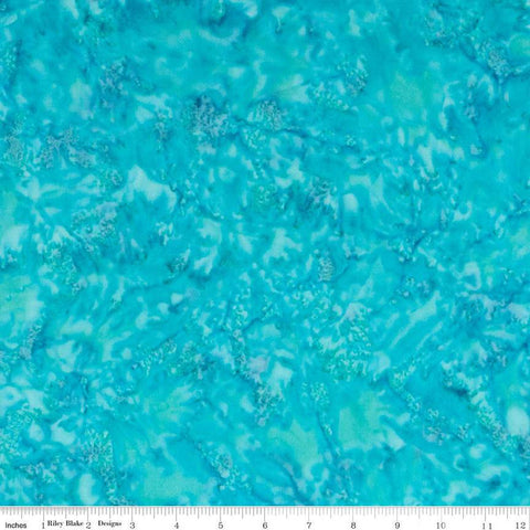 SALE Batiks Expressions Hand-Dyes BTHH229 Turquoise Multi - Riley Blake Designs - Hand-Dyed Print - Quilting Cotton Fabric