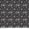 34" End of Bolt Piece - SALE Sophisticated Halloween Spiderweb C14622 Black - Riley Blake Designs - Spiderwebs - Quilting Cotton Fabric