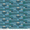 Only You Catchphrase C14643 Cadet - Riley Blake Designs - Smokey Bear Wildfire Prevention Text - Quilting Cotton Fabric - Licensed Product