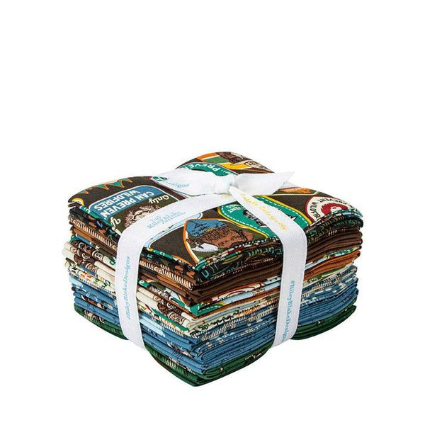 Only You Fat Quarter Bundle 18 pieces - Riley Blake Designs - Pre Cut Precut - Smokey Bear - Quilting Cotton Fabric