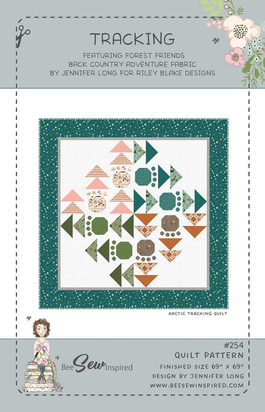 DEAL Bee Sew Inspired Tracking Quilt PATTERN P177 - Riley Blake Designs - INSTRUCTIONS Only