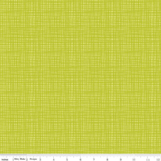 CLEARANCE 17" End of Bolt - Texture C610 Green - Riley Blake Designs - Sketched Tone-on-Tone Irregular Grid - Quilting Cotton Fabric