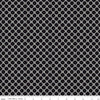 CLEARANCE Beggar's Night Bones C14507 Black - Riley Blake Designs - Halloween Geometric Lattice - Quilting Cotton Fabric
