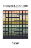 SALE Horizon Lines Quilt Pattern P163 - Taren Studios - Riley Blake Designs - INSTRUCTIONS ONLY - Piecing Multiple Sizes