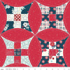 3-Yard Cut - SALE Sweet Freedom WIDEBACK WB14418 Red - Riley Blake Designs - 108" Patriotic Orange Peel - Quilting Cotton Fabric