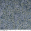 32" End of Bolt - CLEARANCE Batiks Expressions Hand-Dyes BTHH202 Blue Grey - Riley Blake Designs - Hand-Dyed Print - Quilting Cotton Fabric